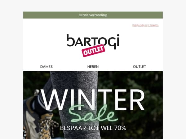 Winter Sale is live ❄️ Tot 70% korting