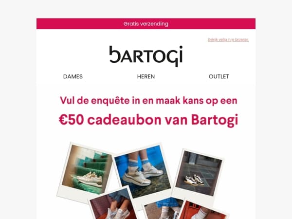 Vul de enquête in en win: €50 shoptegoed 🤩