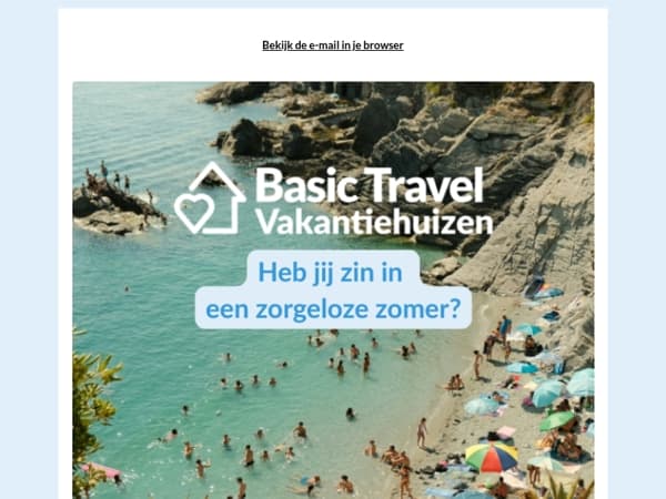 Ontdek onze rustig gelegen vakantiehuizen in Zuid-Europa
