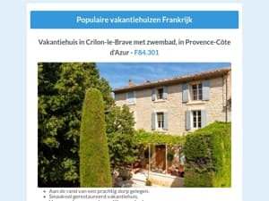 Basic Travel | Vakantiehuizen Frankrijk 2025