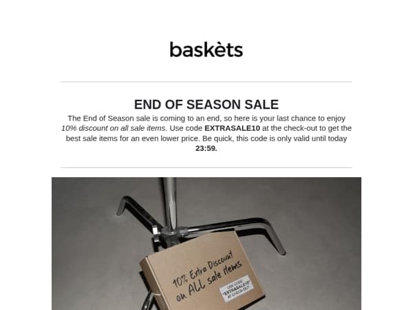 Extra 10% off all sale items