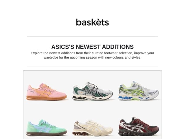 The newest styles by ASICS