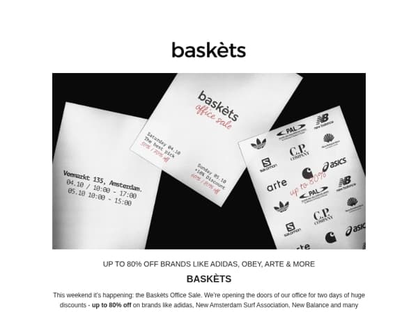 Last Call - Baskèts Office Sale This Weekend