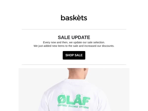 We have updated our sale selection