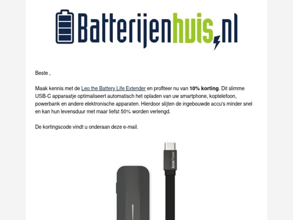 Laat de accu van uw apparaten langer meegaan!