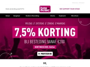 ✉ Open nu voor korting
