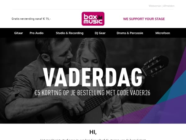 Vaderdag: Zet je favoriete muzikant in de spotlight ✨