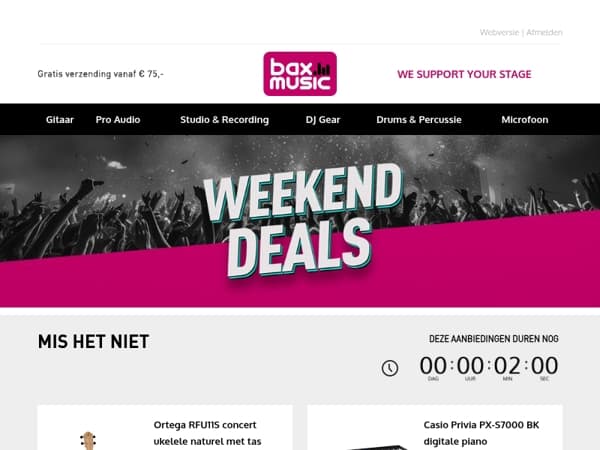 Jouw weekend, jouw voordeel!