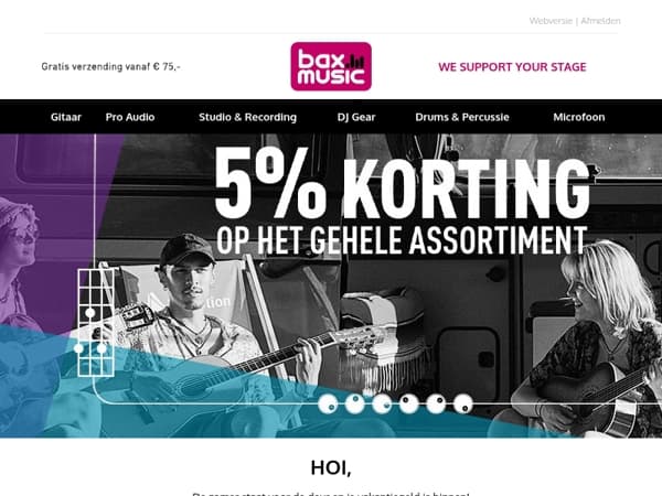 De zomer komt eraan... Tijd om je muzikale dromen waar te maken? ☀️🎶