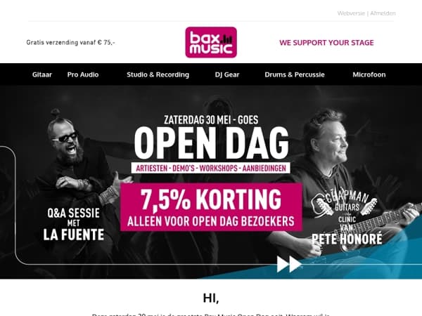 Open Dag onthulling: Deze topartiest (én een dikke korting) wacht op je! 🎧