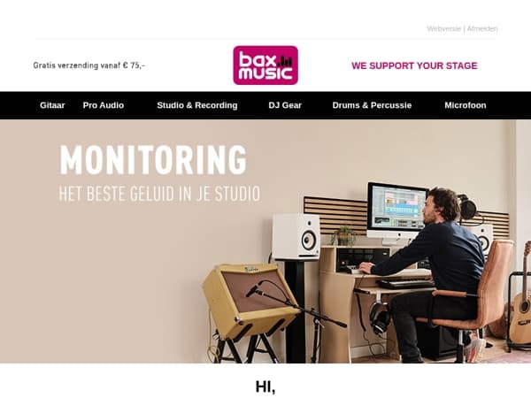 Het beste geluid in je studio