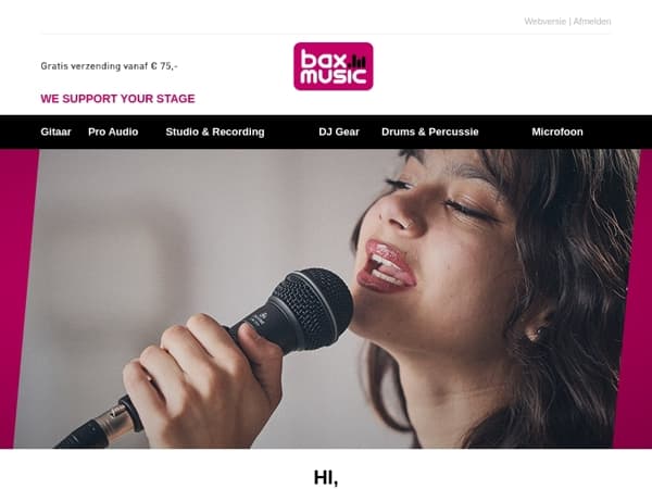 Ontdek onze studiomicrofoons