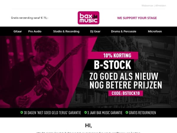 De B-stock actie loopt op zijn eind... ⏳