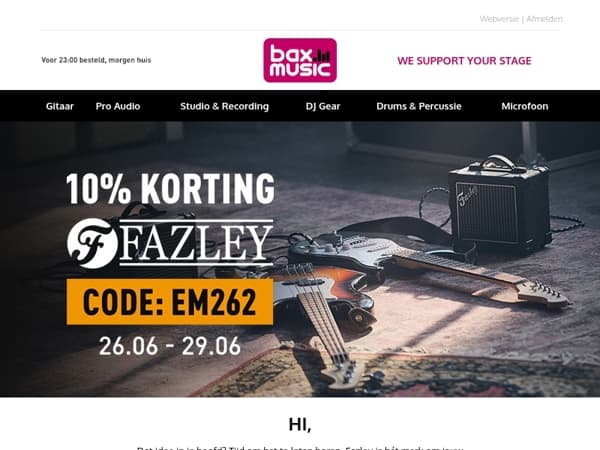 Jouw muzikale avontuur begint dit weekend  🚀