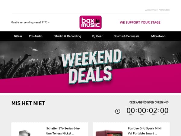 Alleen dit weekend: knallende deals 🔥