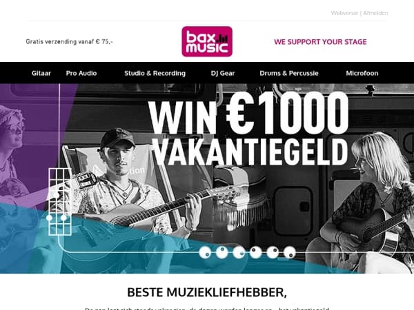 De zomer komt eraan... Tijd om je muzikale dromen waar te maken? ☀️🎶