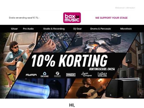 Mis het niet: 10% korting op Devine, Fazley, Ayra en meer