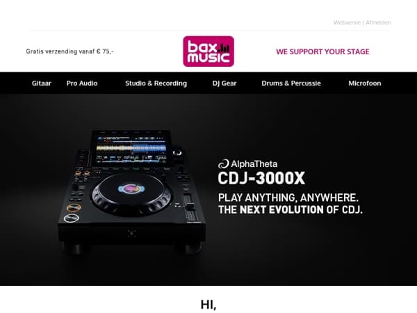 NIEUW: AlphaTheta CDJ-3000X