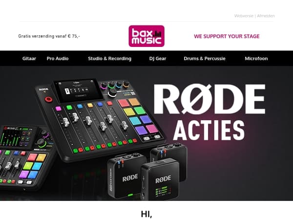 RØDE zomeracties