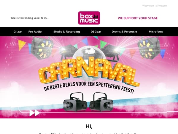 Jouw carnaval start hier 🎉