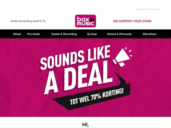 Aanbiedingen ⚡ tot wel 70% korting