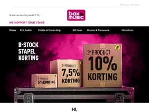 Scoor 10% korting op onze B-Stock!
