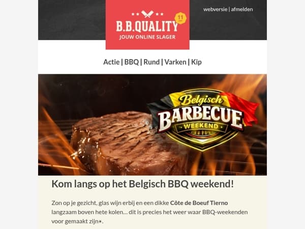 Kom proeven op het Belgisch BBQ Weekend😎!