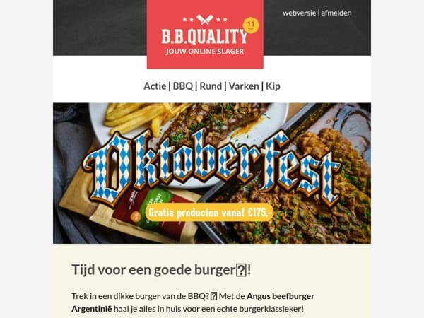 50% korting op échte burgers!