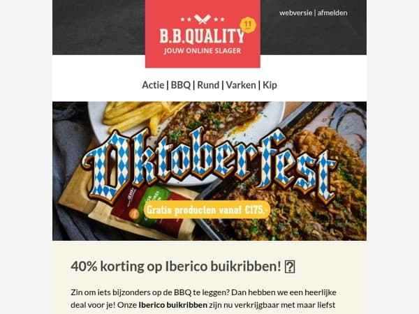 40% korting op Iberico buikribben 🔥