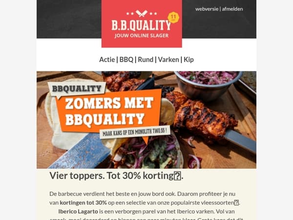 Vier toppers. Tot 30% korting🔥.