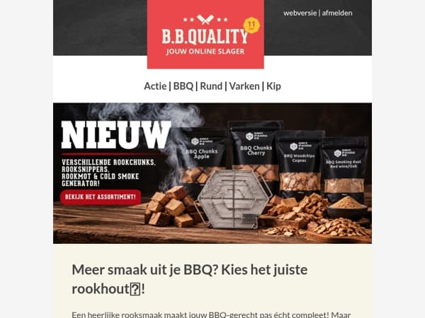 Rookhout? Perfect voor EXTRA smaak!