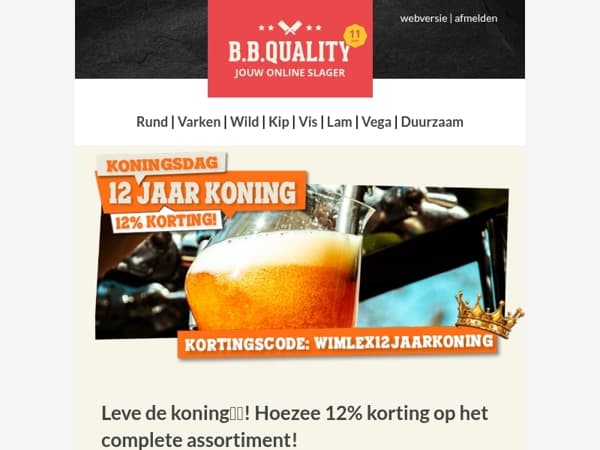 Leve de koning 🤴🏼 | Hoezee alleen vandaag 12% korting op het complete assortiment 🔥