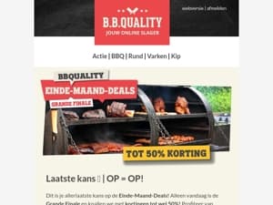 Alleen vandaag! Tot 50% korting op de einde-maand-deals!