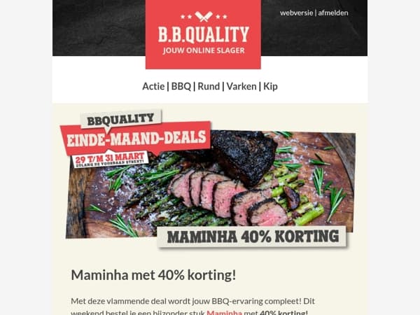 De Einde-Maand-Deals 📣 | Maminha met 40% korting