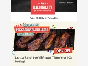 Laatste kans op de Pre-Carnaval-Knallers 🎭
