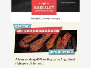 Opgelet 📣 | Alleen vandaag 40% korting op de Angus beef ribfingers uit Ierland 🔥