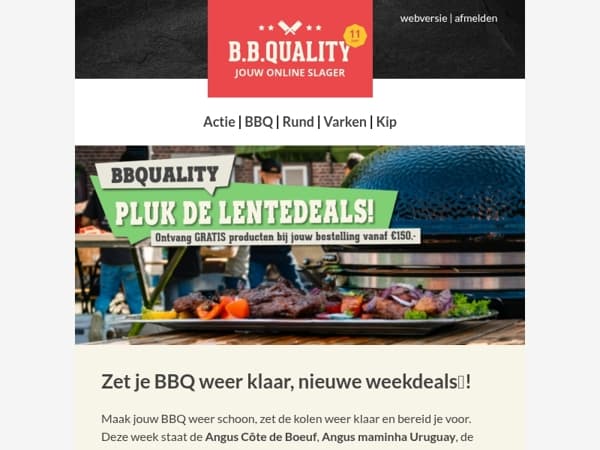 Nieuwe weekdeals met hoge kortingen en GRATIS Lente producten 🥩! 