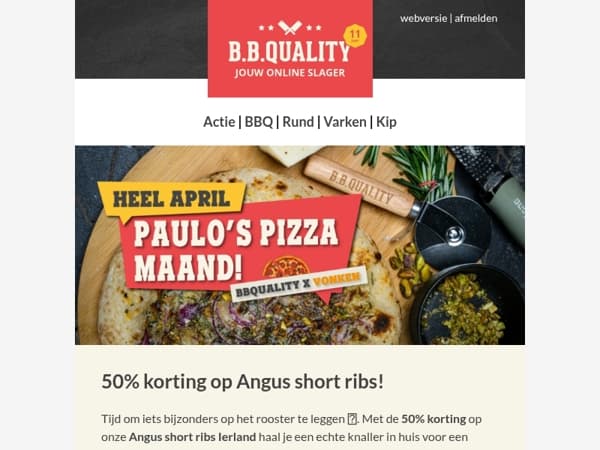 50% korting op Angus short ribs Ierland❗