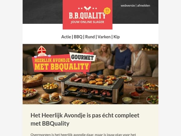 Gourmetten met Pakjesavond? Bestel vandaag nog!