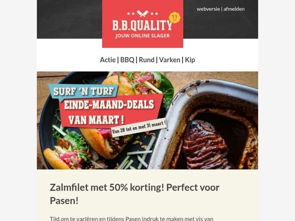 50% korting op Zalmfilet 🔥