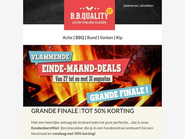 GRANDE FINALE📣 | Onder andere Eendenborstfilet met 50% korting🔥!
