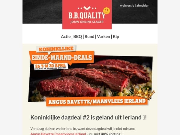 Koninklijke Einde-Maand-Deals #2 👑 |  Voor wie zich graag de Koning voelt achter de BBQ!