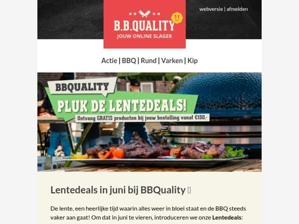 Lentedeals in juni bij BBQuality | Profiteer van GRATIS producten 🔥!