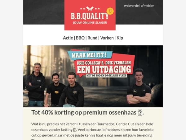 Tot 40% korting op Tournedos, Centre Cut & Ossenhaas 🥩.