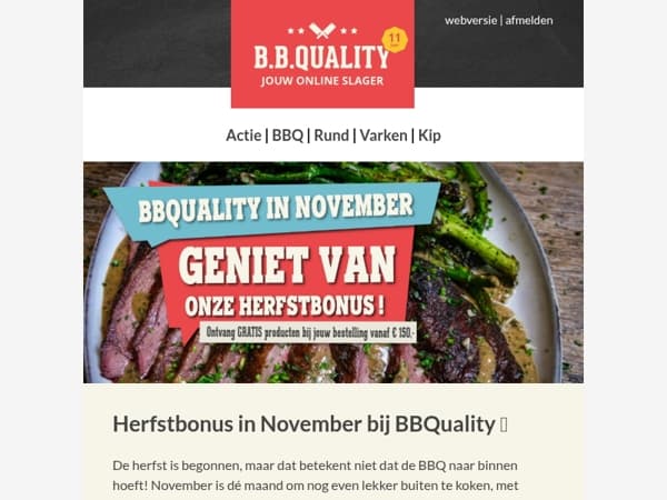 Herfstbonus in November bij BBQuality | Profiteer van GRATIS producten 🔥!