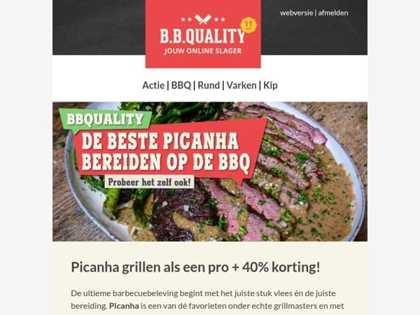 Picanha grillen met 40% korting🔥