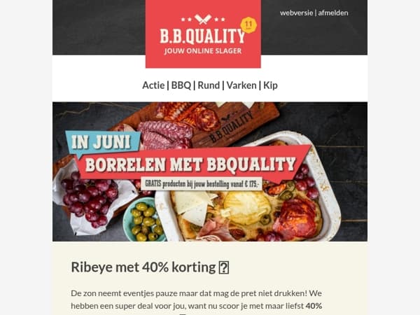 Pak 40% korting op Ribeye 🔥