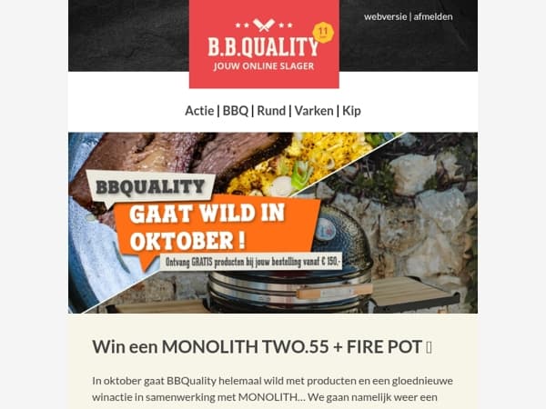 BBQuality Goes Wild in oktober🔥! 