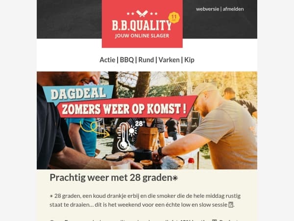 28 graden én 40% korting op procureur ☀️.