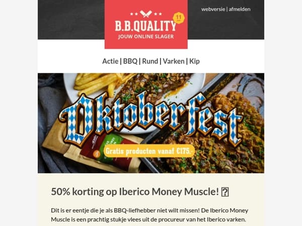 50% korting op Iberico Money Muscle! 🔥